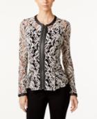 Inc International Concepts Lace Peplum Jacket, Only At Macy's