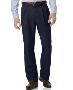 Haggar Pleated Classic-fit Microfiber Performance Dress Pants