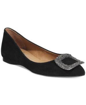 French Sole Fs/ny Posh Suede Flats Women's Shoes