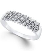 Diamond Multi-row Band (1/5 Ct. T.w.) In 14k White Gold