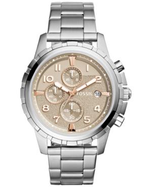 Fossil Men's Chronograph Dean Stainless Steel Bracelet Watch 45mm Fs5339