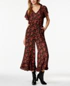 Jack By Bb Dakota Gigli Cropped Floral-print Jumpsuit