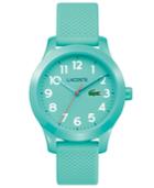 Lacoste Kids' 12.12 Turquoise Silicone Strap Watch 32mm