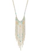 Inc International Concepts Gold-tone Beaded Fringe Statement Necklace, Created For Macy's