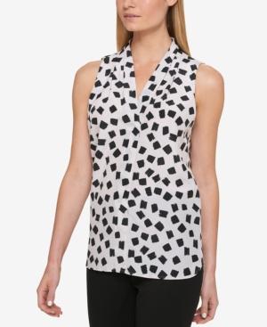 Dkny Brushstroke-print Shell