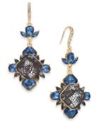I.n.c. Gold-tone Stone & Lace Drop Earrings, Created For Macy's