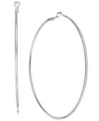 Thalia Sodi Silver-tone Large Spaghetti Hoop Earrings, Created For Macy's