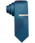 Alfani Men's Aqua Skinny Tie, Only At Macy's