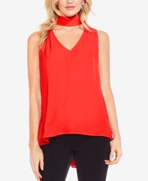 Vince Camuto High-low Hem Choker Top