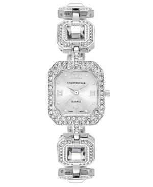Charter Club Women's Silver-tone Crystal Bracelet Watch 32mm, Only At Macy's