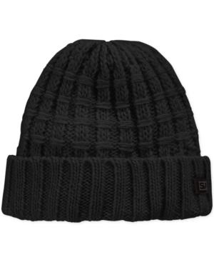 Sean John Threaded Chunky Ribbed Beanie