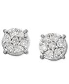 Diamond Stud Earrings In 14k White Gold (1/5 Ct. T.w.)