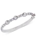 Givenchy Silver-tone Crystal Bangle Bracelet