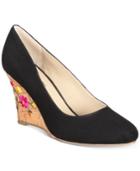Rialto Calypso Embroidered Wedge Pumps Women's Shoes
