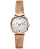 Skagen Women's Rungsted Rose Gold-tone Stainless Steel Mesh Bracelet Watch 30x30mm Skw2629