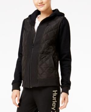 Hurley Juniors' Logan Quilted Hoodie Jacket