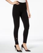 I.n.c. Braid-trim Leggings, Created For Macy's