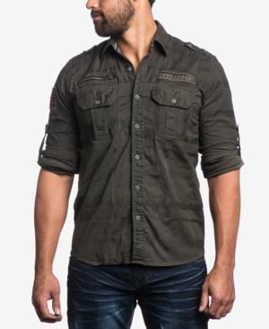 Affliction Men's Military-look Shirt