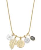 Inspired Life Two-tone Multi-charm Pendant Necklace