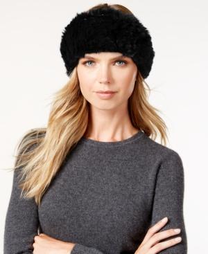 Surell Stretchy Sheared Rabbit Fur Headband Neckwarmer