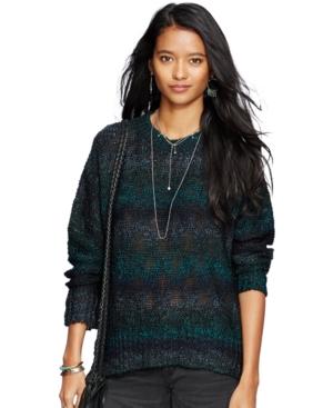 Denim & Supply Ralph Lauren Printed High-low Sweater