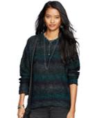 Denim & Supply Ralph Lauren Printed High-low Sweater