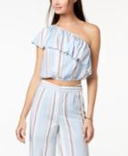 The Edit By Seventeen Juniors' One-shoulder Crop Top, Created For Macy's