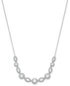 Danori Silver-tone Crystal & Pave Collar Necklace, 16 + 2 Extender
