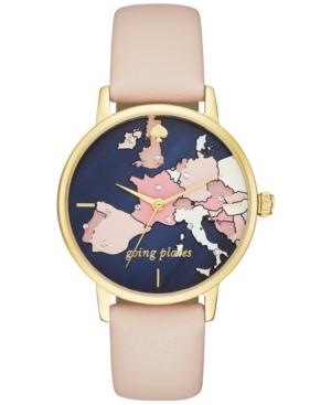 Kate Spade New York Women's Metro Vachetta Leather Strap Watch 34mm Ksw1139