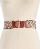Inc International Concepts Beaded Stretch Belt, Only At Macy's
