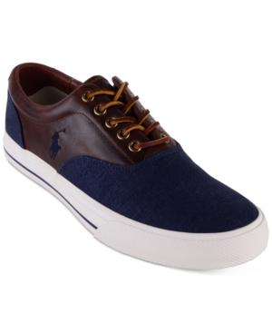 Polo Ralph Lauren Men's Vaughn Saddle Sneakers Men's Shoes