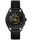Emporio Armani Men's Black Stainless Steel Bracelet Touchscreen Smart Watch 43mm