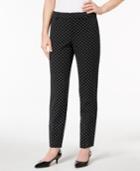 Charter Club Printed Tummy-control Ankle Pants, Created For Macy's