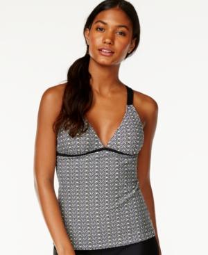 Hula Honey Printed Crossback Tankini Top Women's Swimsuit