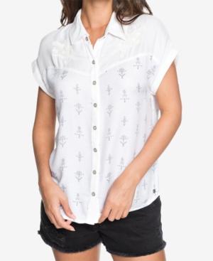 Roxy Juniors' Western Window Printed Button-up Shirt