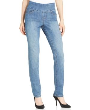 Jag Malia Slim-leg Pull-on Jeans, Indigo Wash