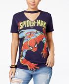 Marvel Juniors' Spider-man Cutout Graphic T-shirt