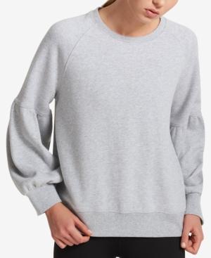 Dkny Sport Cotton Balloon-sleeve Sweatshirt