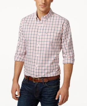 Tommy Hilfiger Big And Tall Men's Baldwin Tattersall Plaid Long-sleeve Shirt