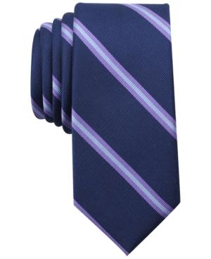 Bar Iii Men's Hancock Stripe Skinny Tie, Only At Macy's