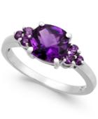 Amethyst Ring (1-5/8 Ct. T.w.) In 14k White Gold