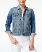 Lucky Brand Classic Distressed Firebaugh Wash Denim Jacket