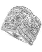 Classique By Effy Diamond Wide-style Ring (1-1/2 Ct. T.w.) In 14k White Gold