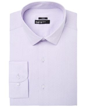 Bar Iii Men's Slim-fit Stretch Easy-care Lavender Herringbone Dot Dobby Dress Shirt, Created For Macy's