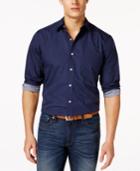 Club Room Dot-print Long-sleeve Shirt, Created For Macy's