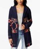 Lucky Brand Emotional Fringed Hooded Cardigan