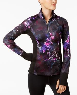 Ideology Printed Half-zip Top, Created For Macy's