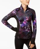 Ideology Printed Half-zip Top, Created For Macy's
