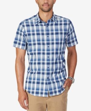 Nautica Men's Plaid Short-sleeve Shirt