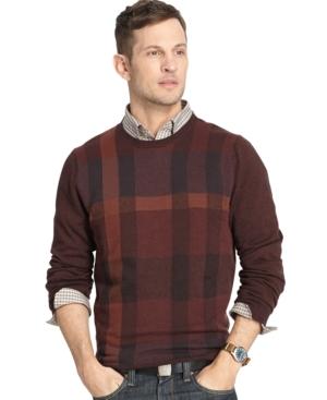 Van Heusen Big And Tall Plaid Sweater